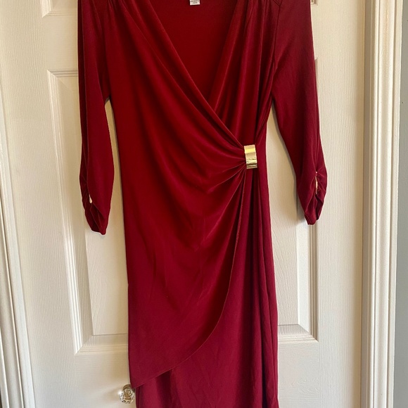 Joseph Ribkoff Wrap Dress *Perfect for Christmas and Holiday Parties* - Picture 5 of 8
